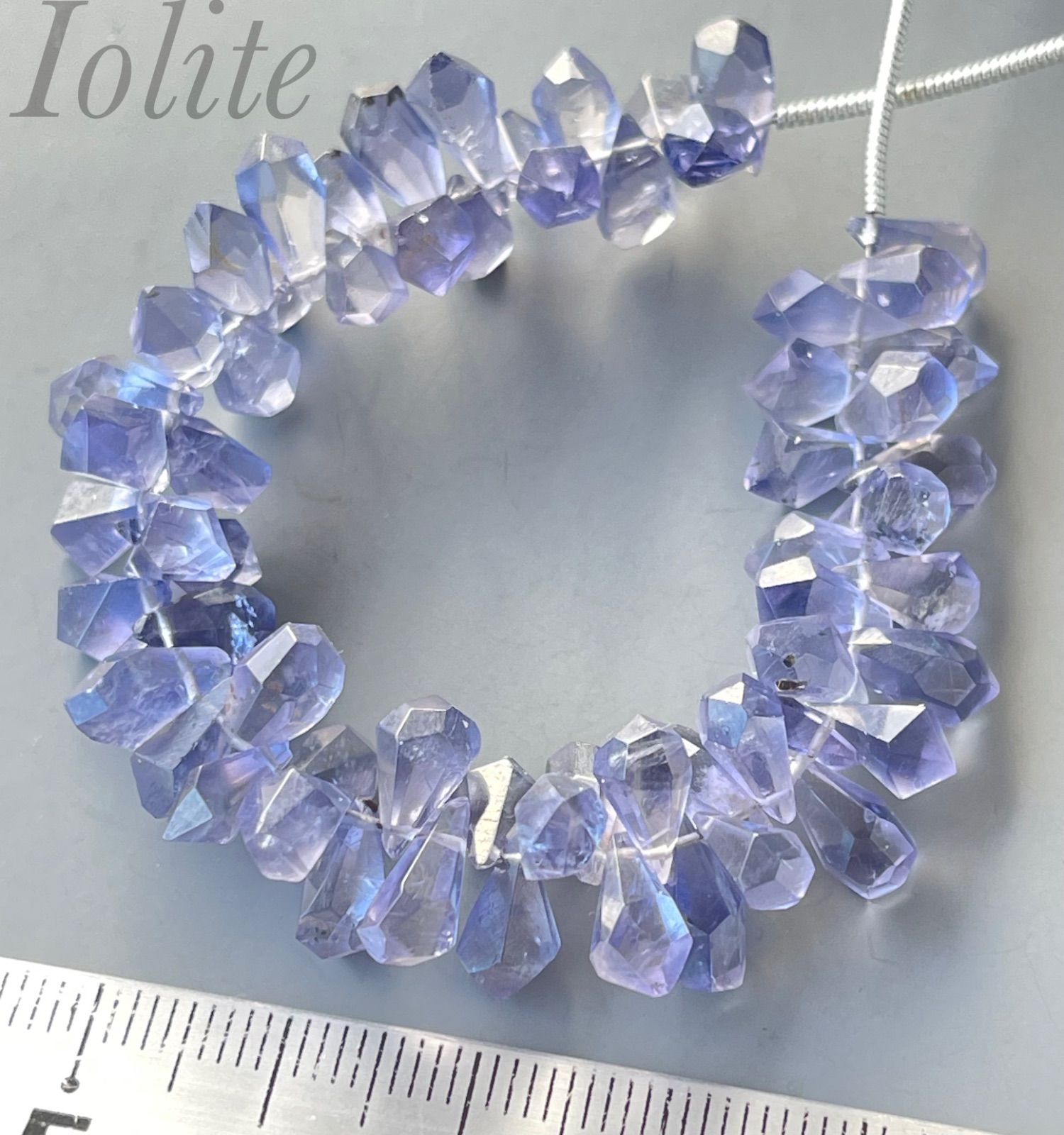 再入荷 アイオライトラフドロップ 高品質淡色c ohsuram素材