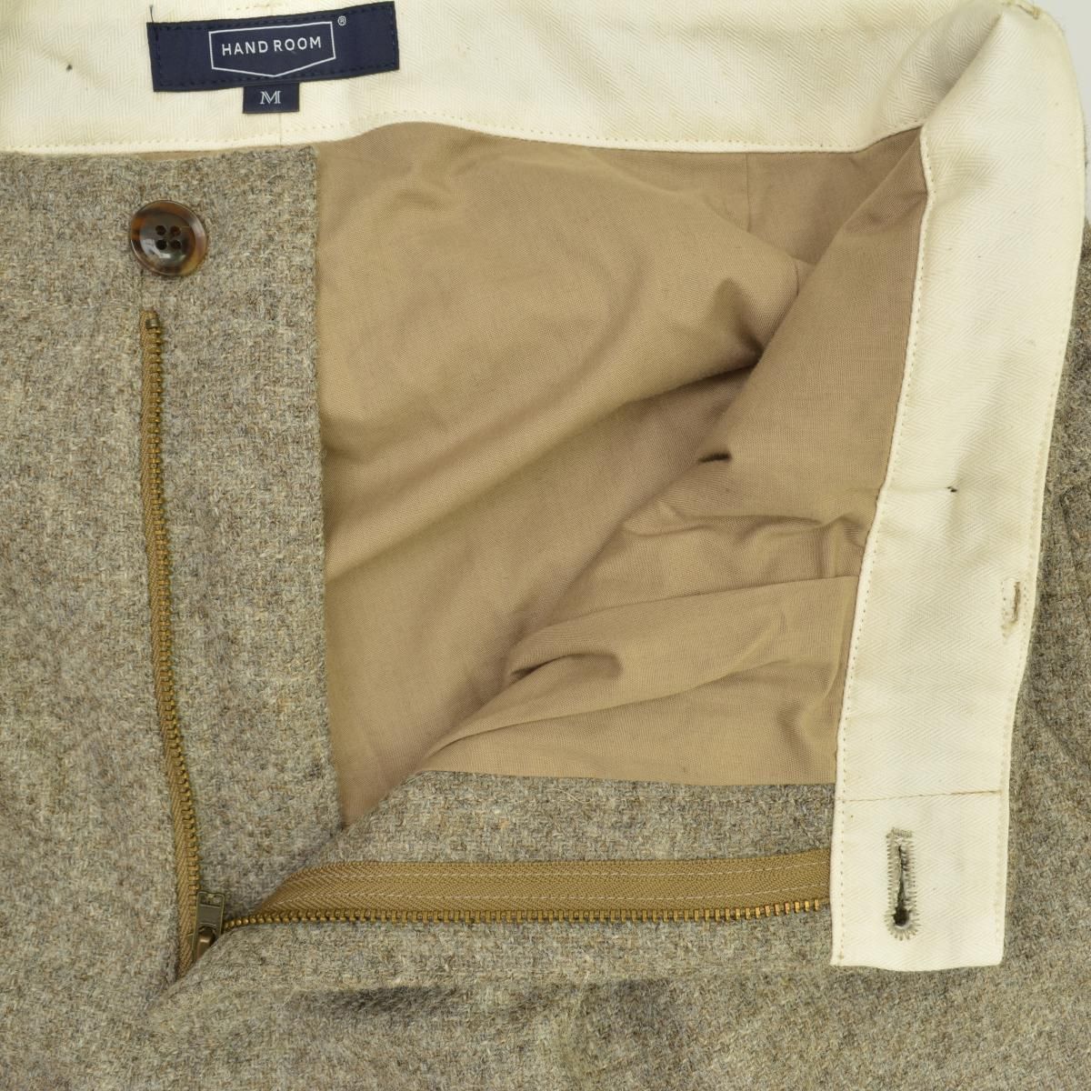 HANDROOM MOON ツイード サスペンダーパンツウールパンツ GINKGOPHARMACY_COM