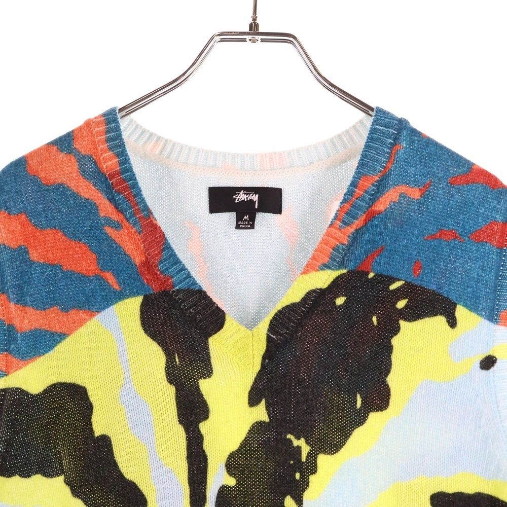 STUSSY ステューシー PRINTED SWEATER VEST 総柄 プリンテッド スウェットベスト マルチ MERCADOAVALIA_COM_BR