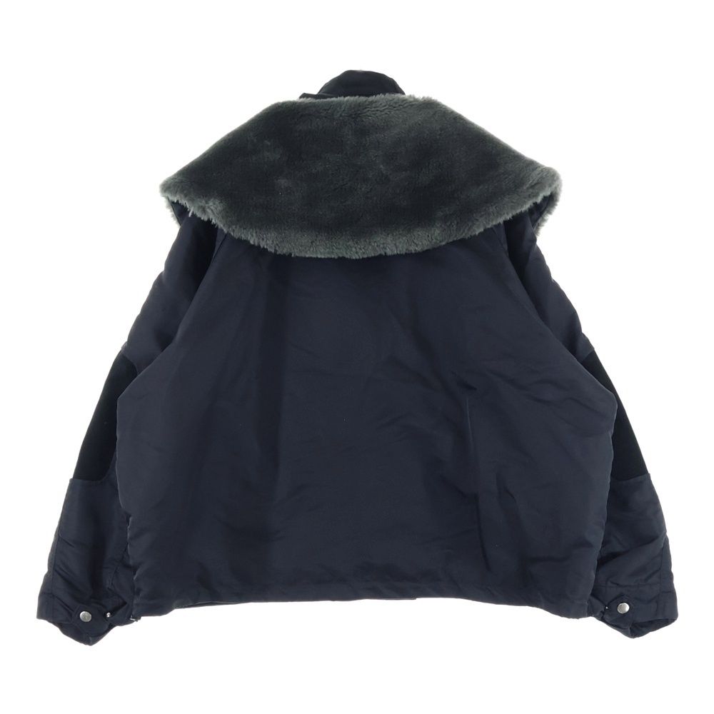 PHINGERIN フィンガリン 23AW FOLD BLOUSON HI-TWIL フォールドクシィジャケット ジップアップナイロンブルゾン ブラック PD-232-JK-021