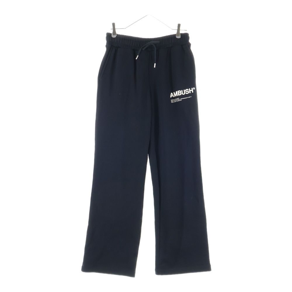 AMBUSH アンブッシュ ロゴプリント ドローストリング スウェットパンツ ブラック BWCH002F21FLE002