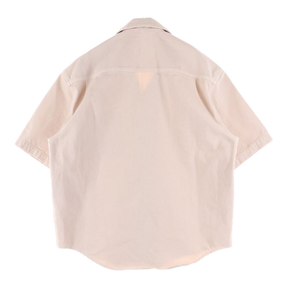 ami paris アミパリス Ami de Coeur アミ ドゥ クール ハート エンボスロゴ コットン スナップボタン 半袖シャツ ジャケット ピンク SPHSH219.DE0044