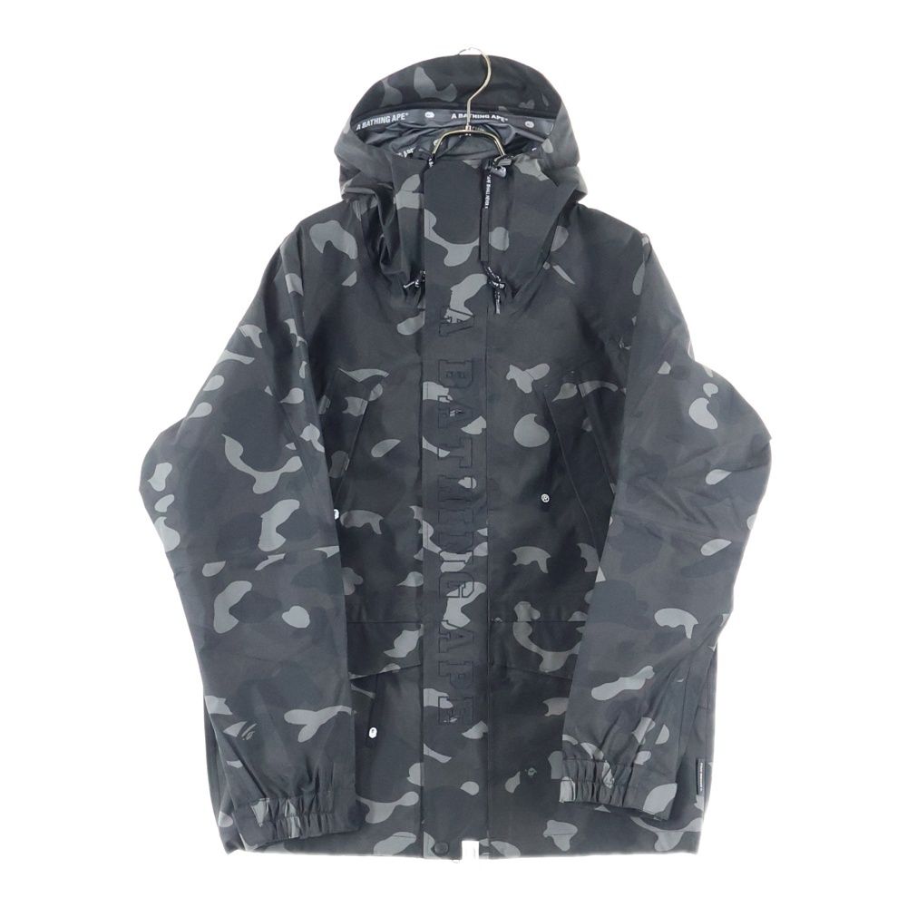 A BATHING APE アベイシングエイプ COLOR CAMO SNOWBOARD JACKET カモ スノーボードジャケット ブラック 0ZXLJM003401P