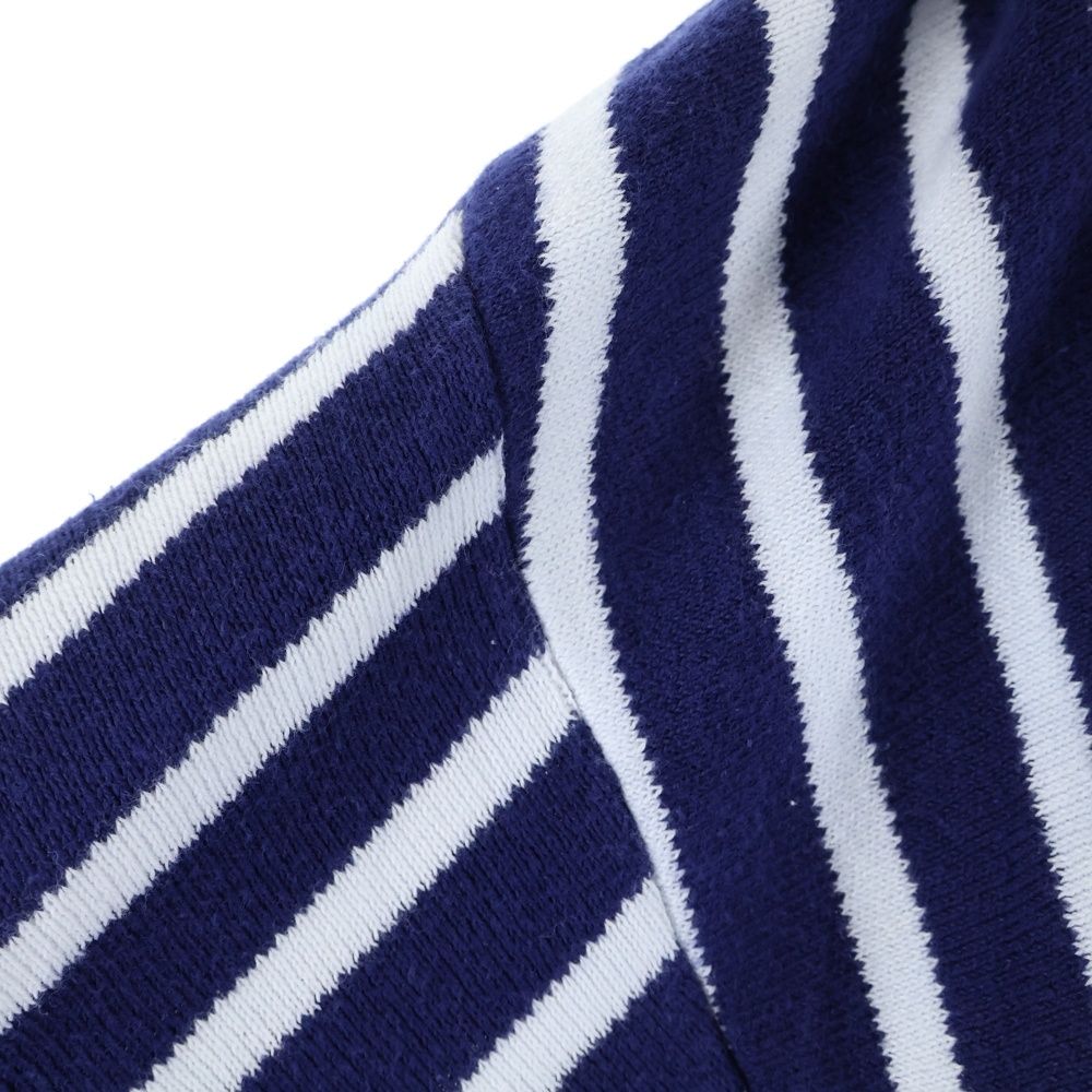 Christian Dior (クリスチャンディオール) Vネック ストライプ ニット