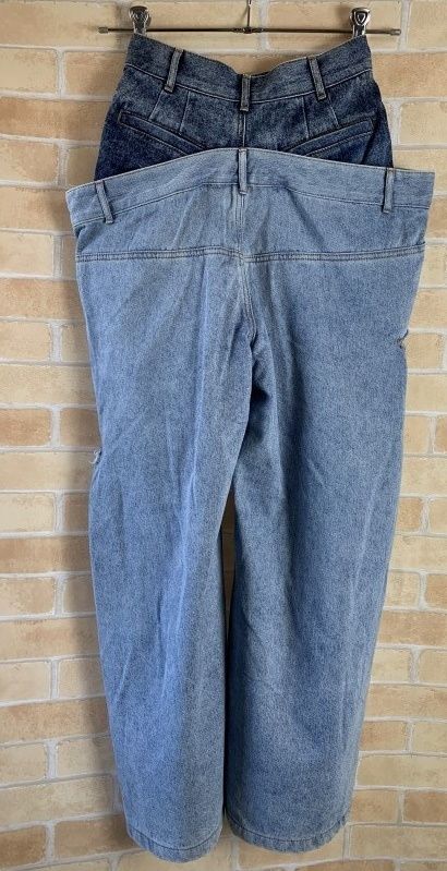 MAISON SPECIAL メゾン Double Waist Baggy Denim Pants ダブルウエストバギーデニム インディゴ 36 44849837