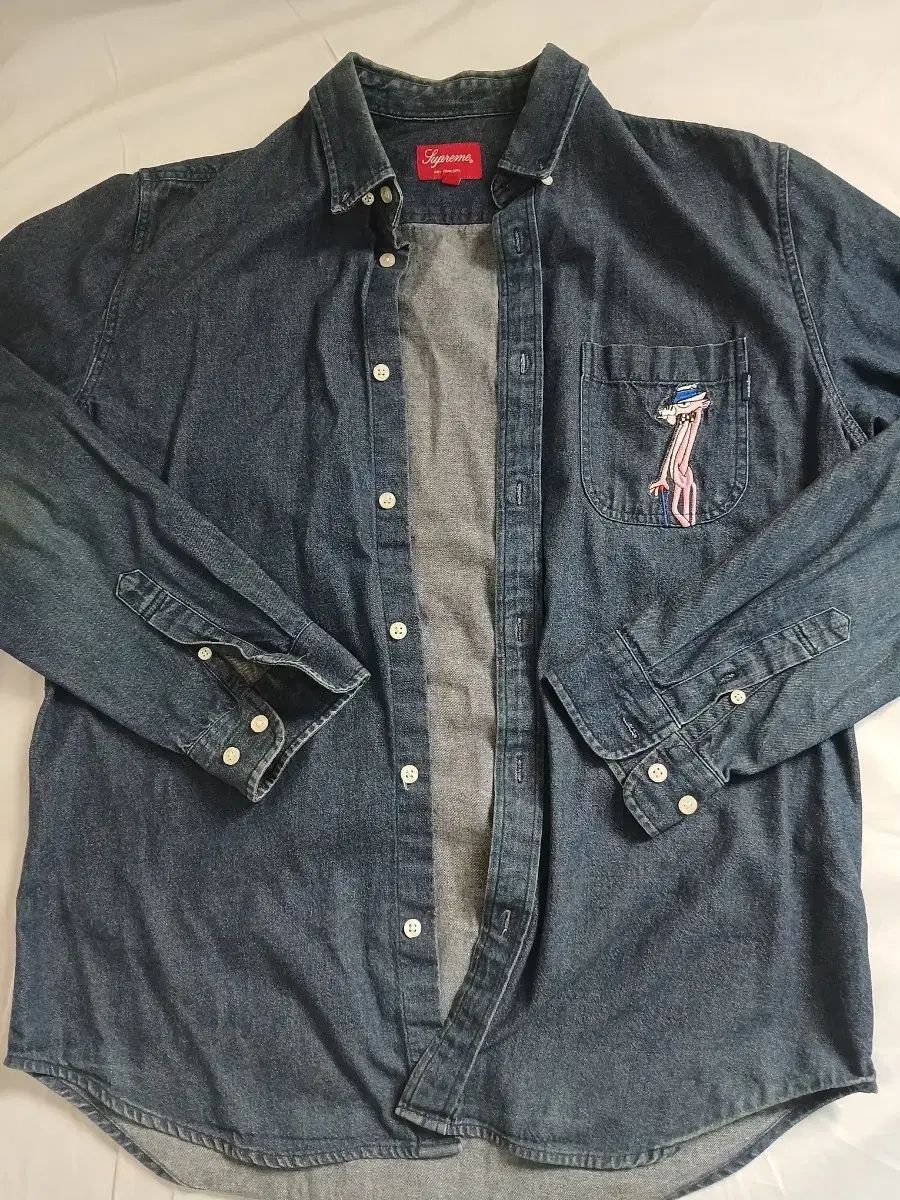 Supreme ピンクパンダ デニムシャツ Lサイズ