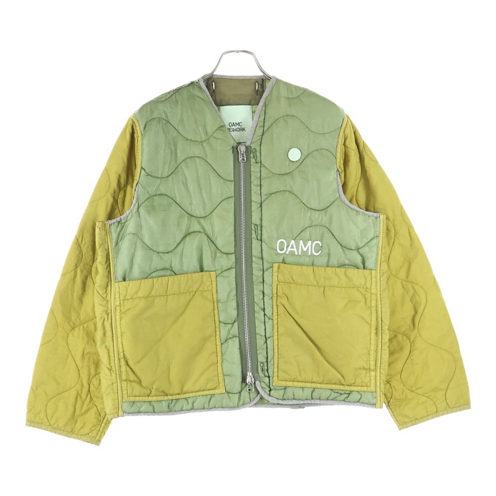 OAMC オーエーエムシー 22AW OVERDYED M-65 LINER オーバーダイ キルティング サイドカット ライナー ノー ジャケット カーキ 22A28OAX08