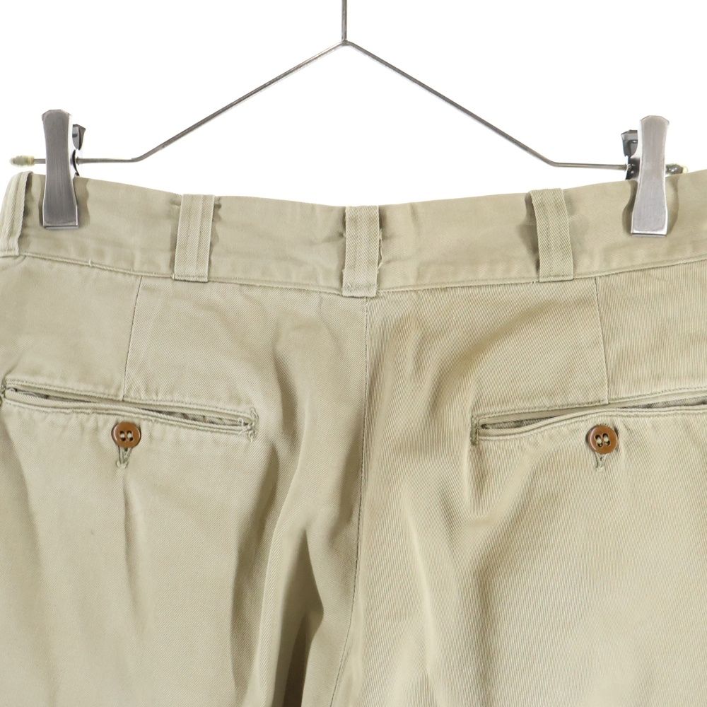 40s US ARMY ミリタリーチノ チノパン ベージュ W30 40s US ARMY ミリタリーチノ チノパン ベージュ W30