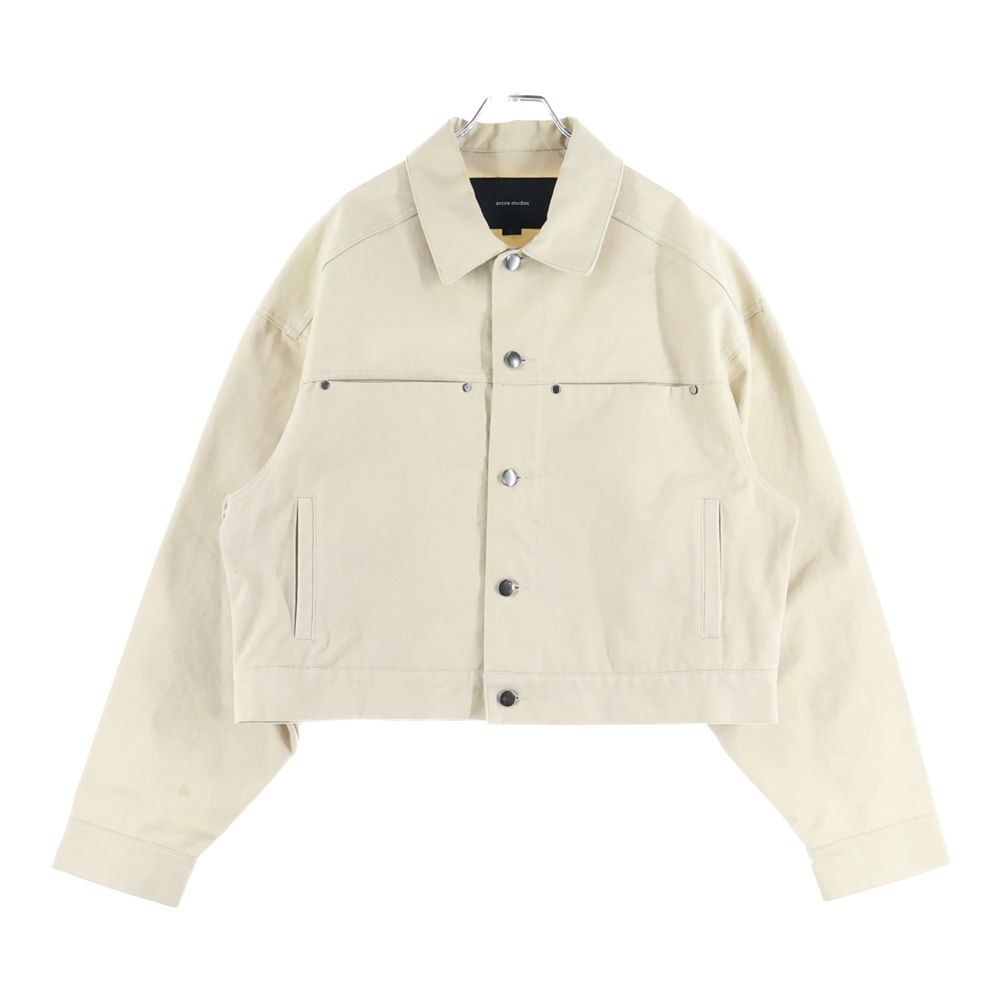 entire studios エンタイア スタジオ Workerwear Jacket ES2312C クロップド キャンバスジャケット ベージュ