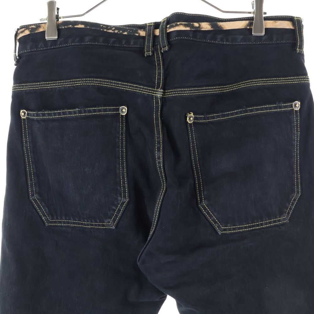 cvtvlist (カタリスト) ロゴプリント ブリーチレースベルト付き デニム