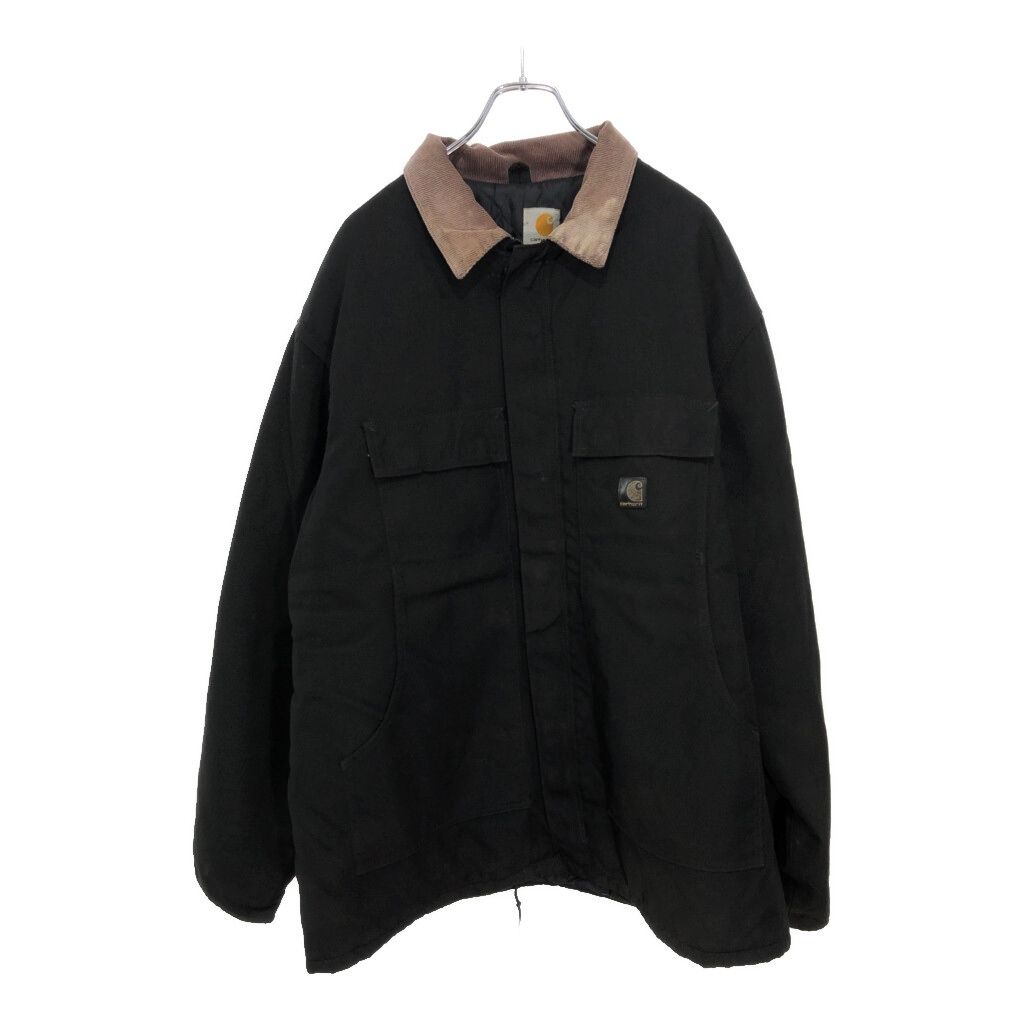 Carhartt カーハート トラディショナルジャケット ブラック(メンズ XL相当)中古 古着 V2156 Carhartt カーハート トラディショナルジャケット ブラック(メンズ XL