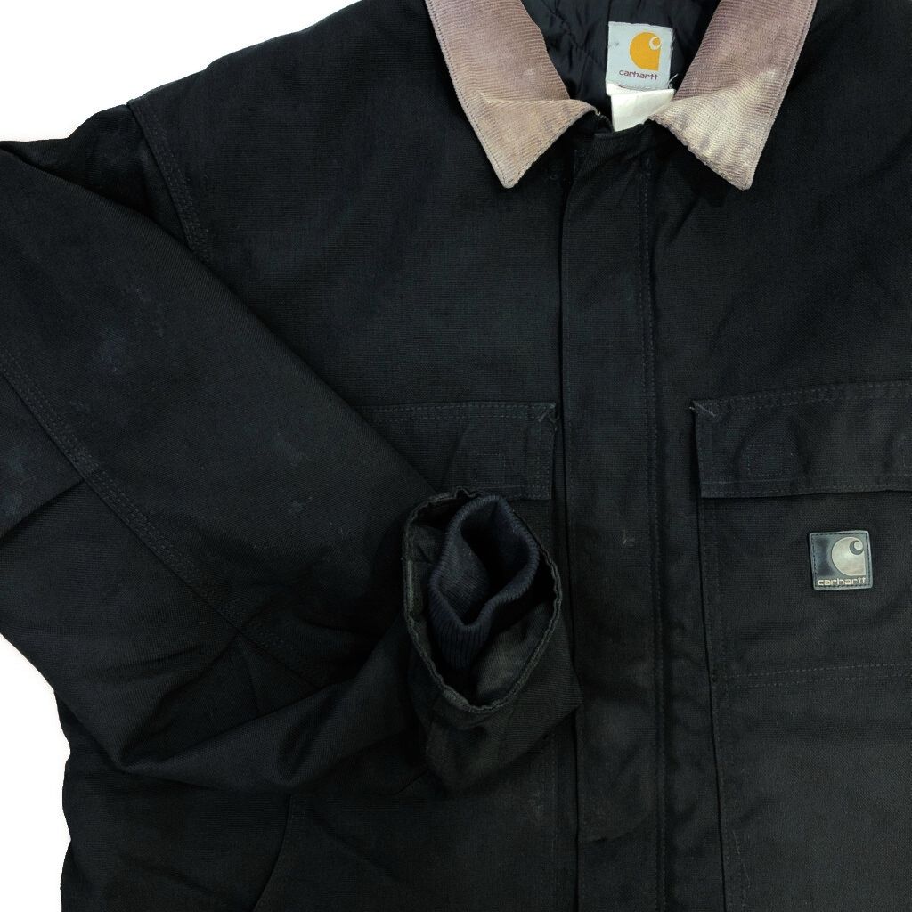 Carhartt カーハート トラディショナルジャケット ブラック(メンズ XL相当)中古 古着 V2156 Carhartt カーハート トラディショナルジャケット ブラック(メンズ XL