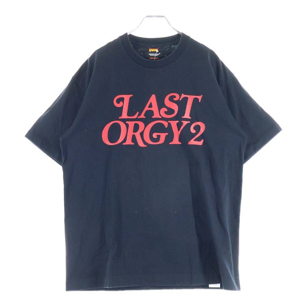 HUMAN MADE ヒューマンメイド ×UNDERCOVER LAST ORGY2 フロントプリント クルーネックTシャツ 半袖カットソー ブラック