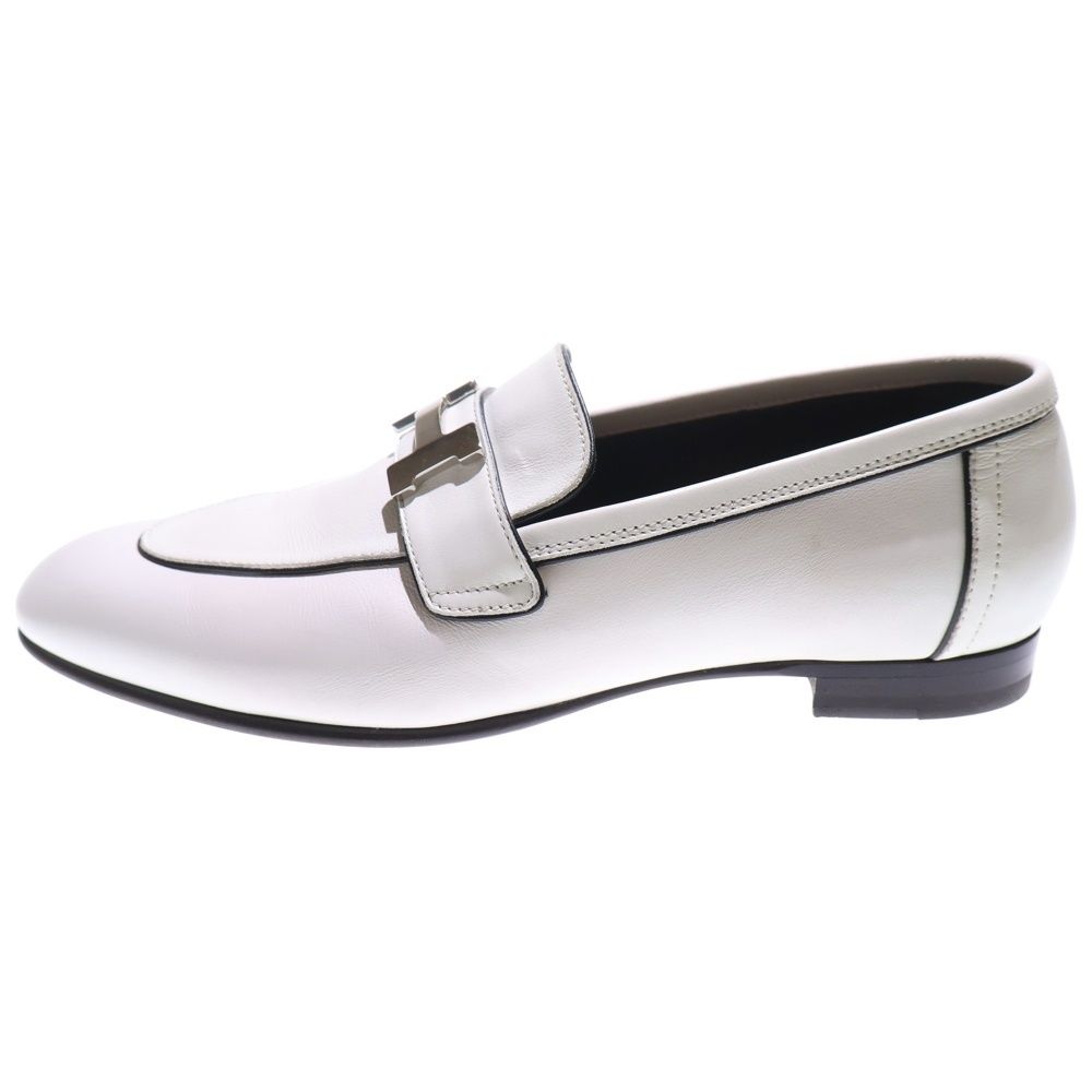 HERMES エルメス コンスタンス ローファー モカシン パンプス ホワイト レディース