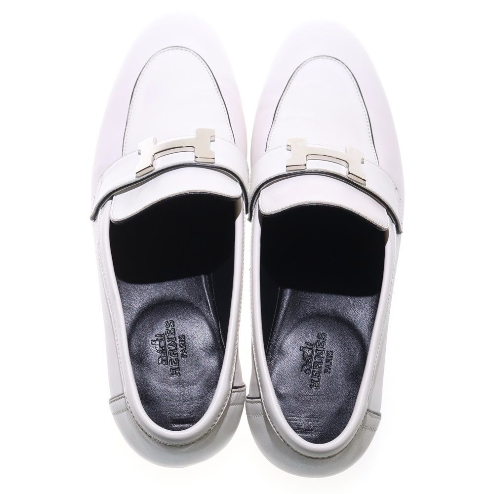  HERMES エルメス コンスタンス ローファー モカシン パンプス ホワイト レディース その他 靴