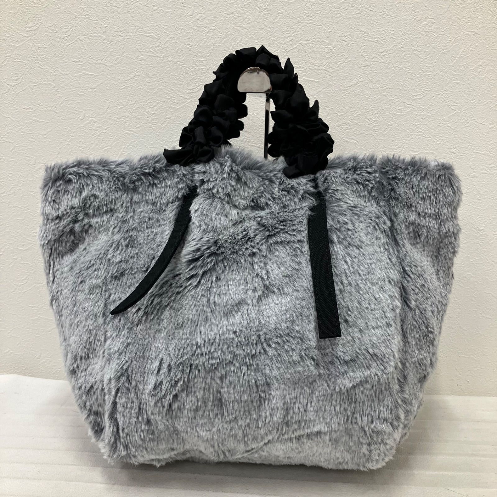 5814 良品 LUDLOW ラドロー グレープハンドルファーバッグ トート