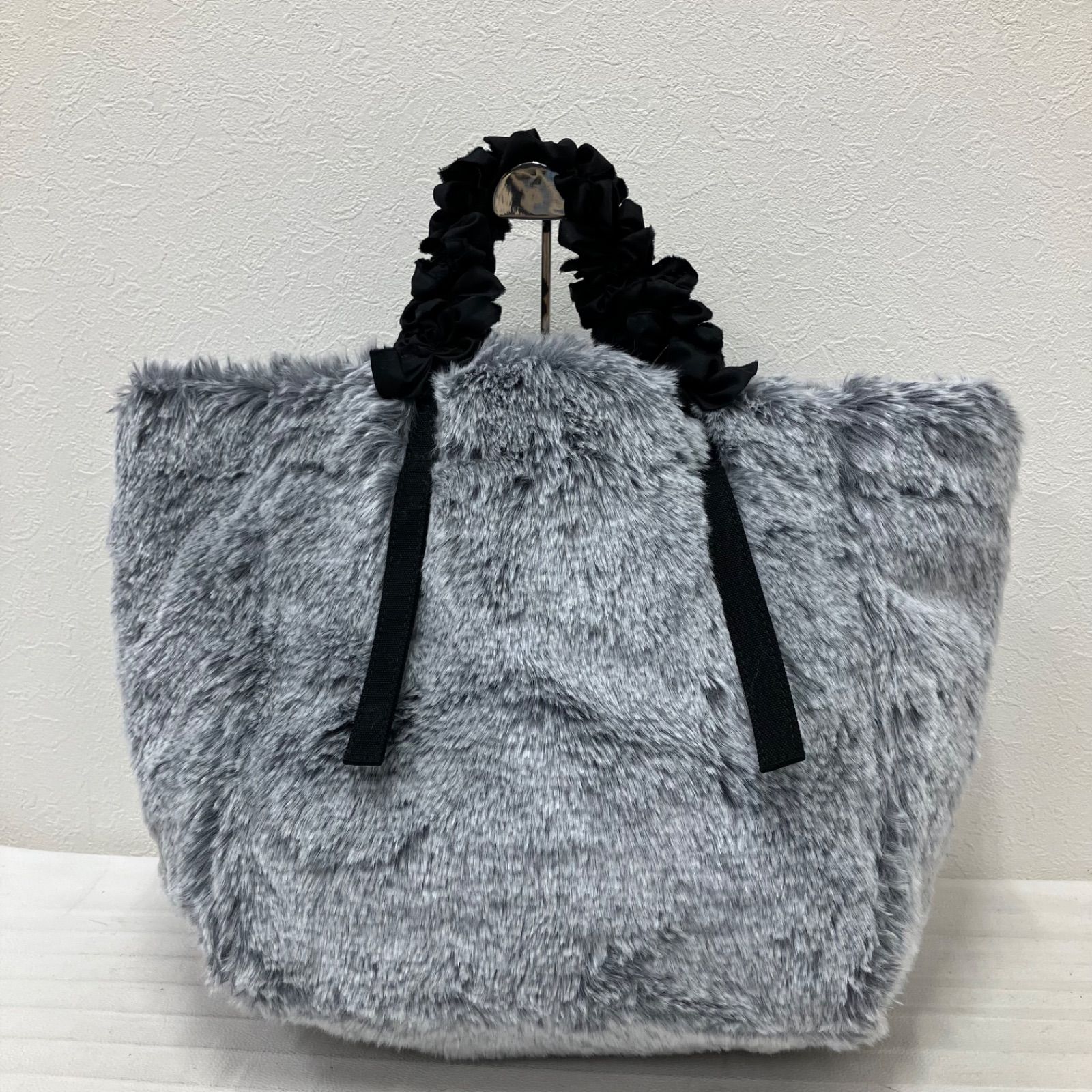 5814 良品 LUDLOW ラドロー グレープハンドルファーバッグ トート