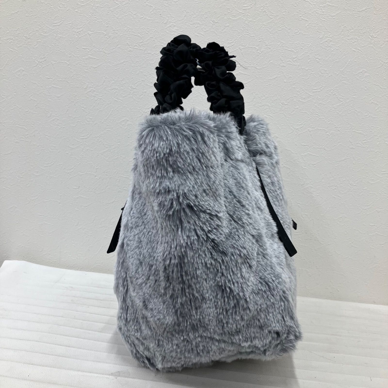 5814 良品 LUDLOW ラドロー グレープハンドルファーバッグ トート