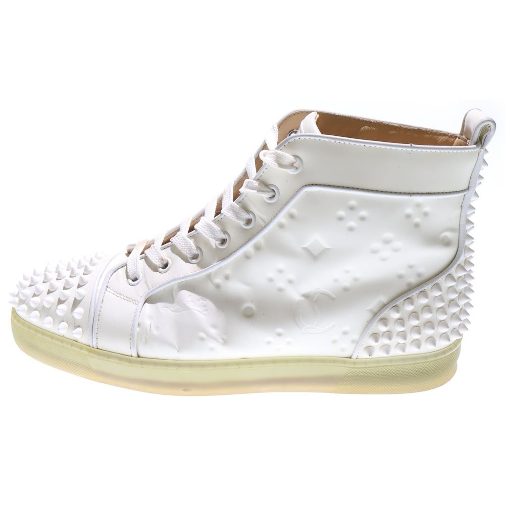 CHRISTIAN LOUBOUTIN クリスチャンルブタン スタッズ ハイカット スニーカー ホワイト