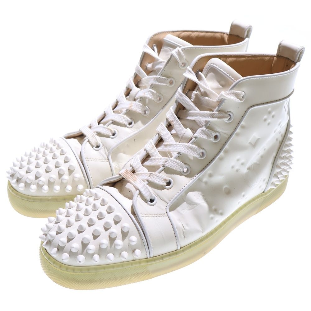 CHRISTIAN LOUBOUTIN クリスチャンルブタン スタッズ ハイカット スニーカー ホワイト