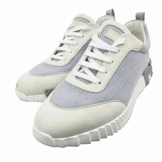 中古美品エルメスHERMES バウンシング スニーカーメッシュスエードシューズ 中古美品エルメスHERMES バウンシング スニーカーメッシュスエードシューズ