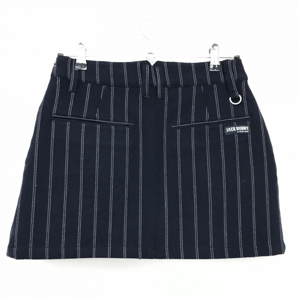 超美品】ジャックバニー スカート ネイビー×ボルドー ストライプ