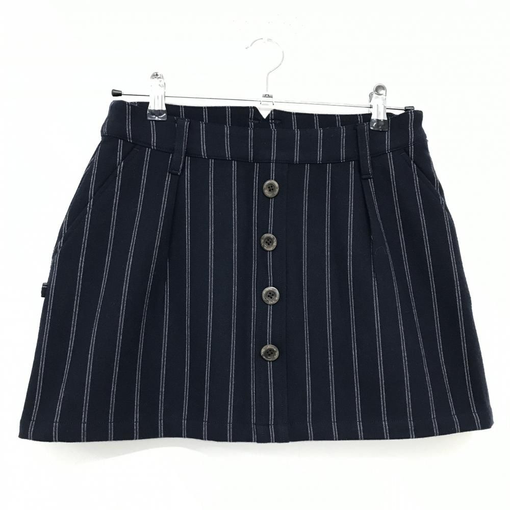 超美品】ジャックバニー スカート ネイビー×ボルドー ストライプ