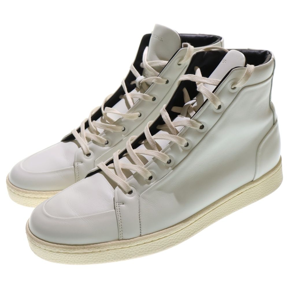 BALENCIAGA バレンシアガ High Top Sneaker レザーハイカットスニーカー ホワイト