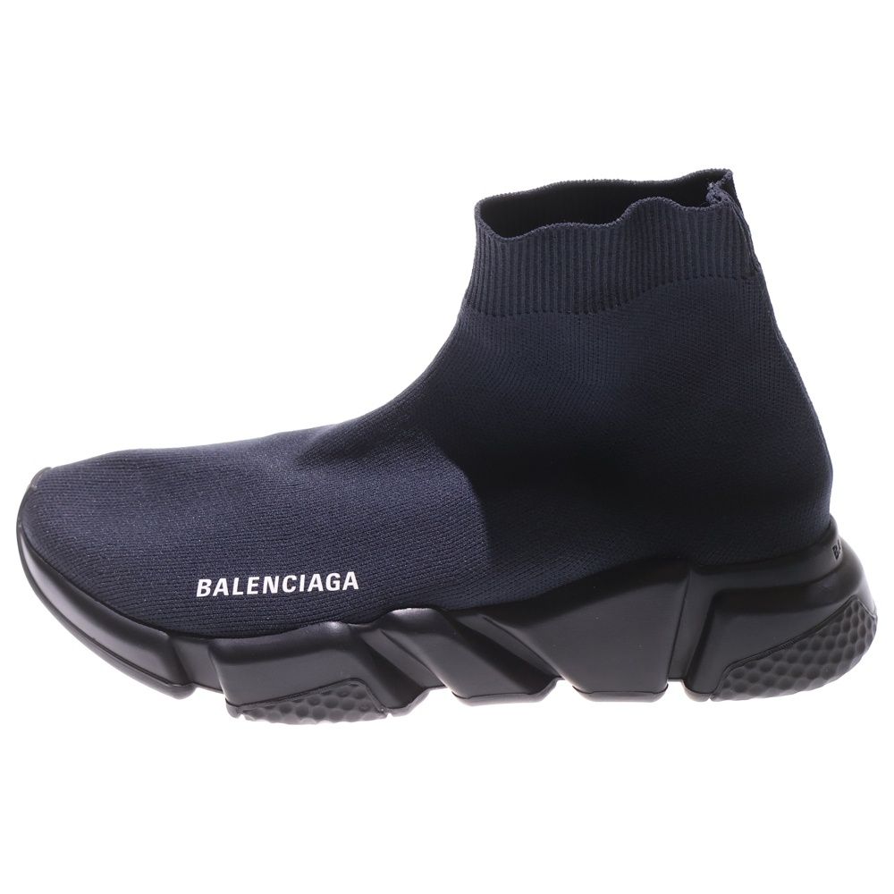 BALENCIAGA バレンシアガ SPEED TRAINER スピードトレーナー ニット ハイカットスニーカー ネイビー 530353