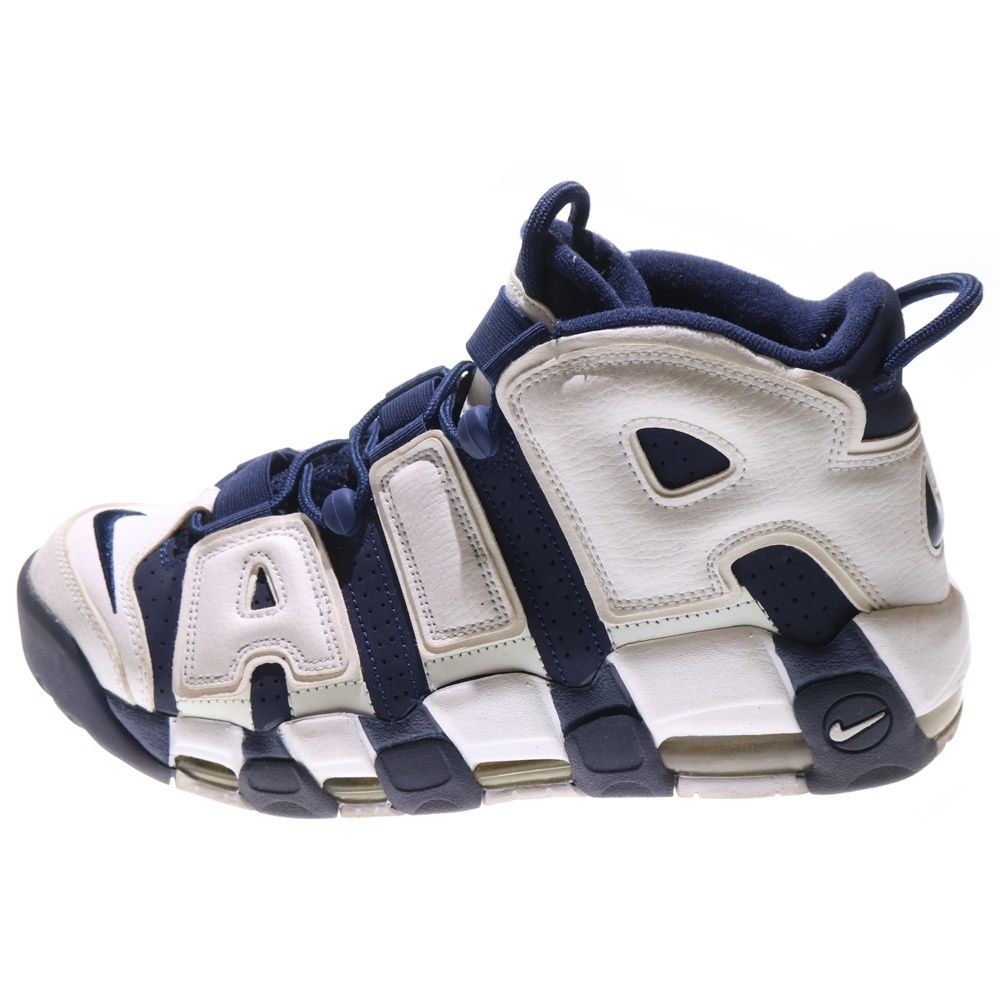 NIKE ナイキ AIR MORE UPTEMPO Olympic エアモアアップテンポ オリンピック ハイカットスニーカー ホワイト ネイビー US9 27cm 414962‐104
