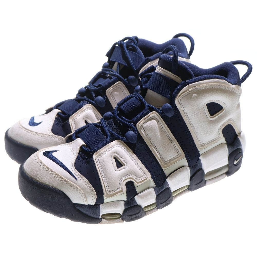 NIKE ナイキ AIR MORE UPTEMPO Olympic エアモアアップテンポ オリンピック ハイカットスニーカー ホワイト ネイビー US9 27cm 414962‐104