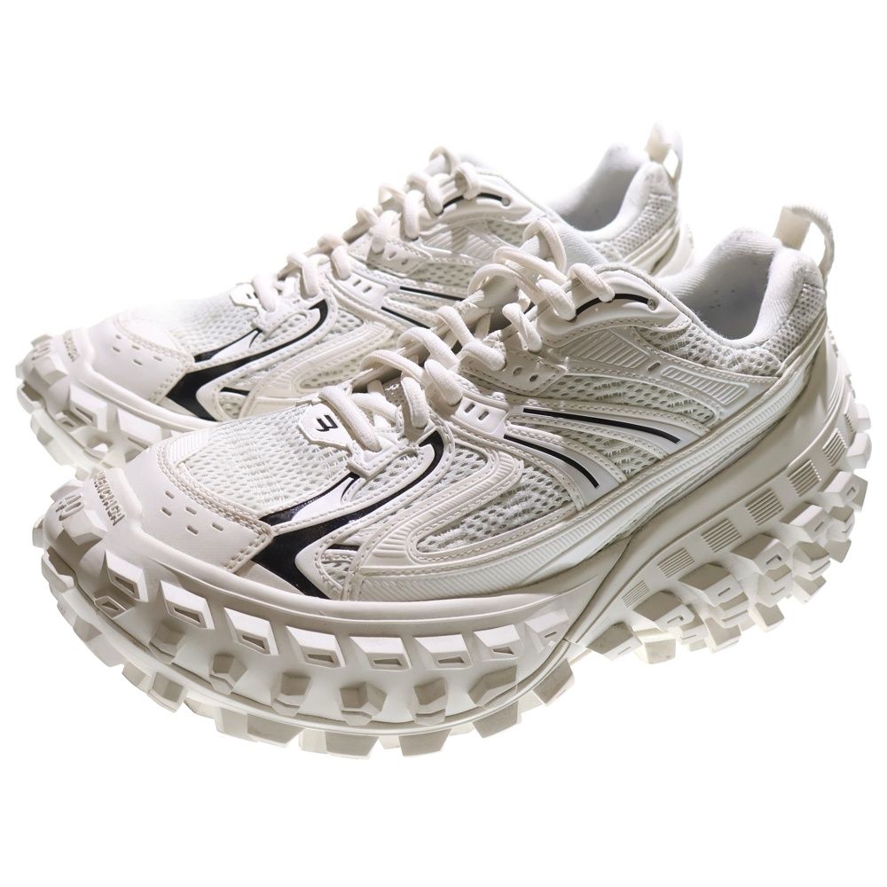 BALENCIAGA バレンシアガ DEFENDER BOUNCER SNEAKER ディフェンダー バウンサー チャンキーソール メッシュ ローカットスニーカー ホワイト 685611