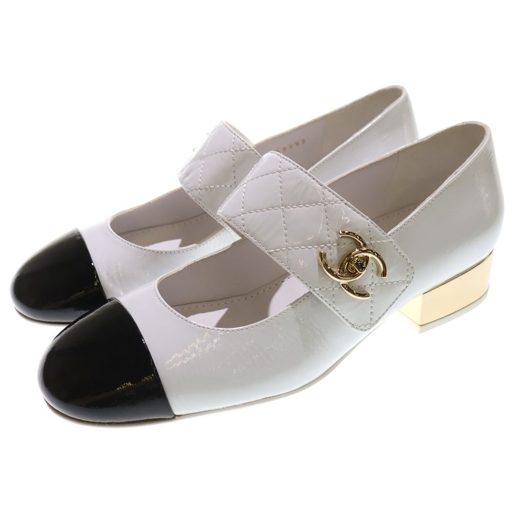 CHANEL ココマーク パンプス バレエシューズ シルバー クリア24.5cm CHANEL ココマーク パンプス バレエシューズ シルバー クリア24.5cm