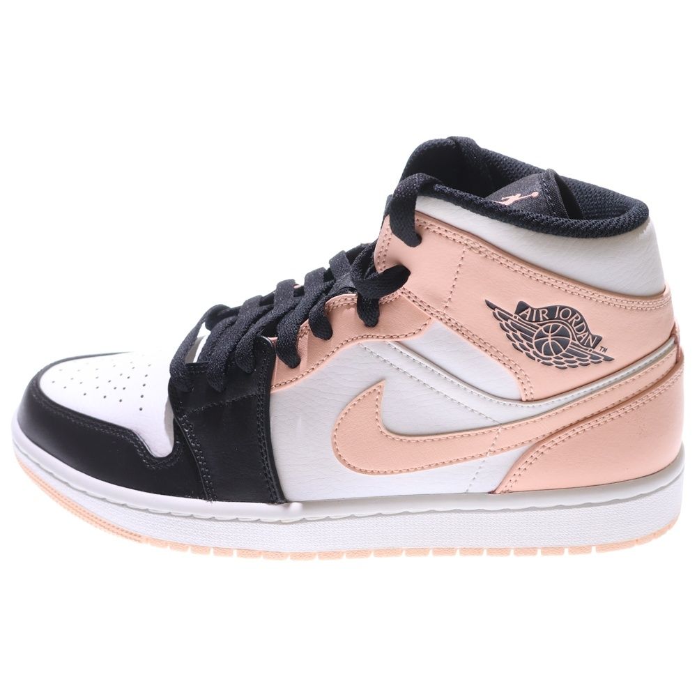 NIKE ナイキ AIR JORDAN 1 MID エアジョーダン1 ミッドカットスニーカー ブラック ピンク US9 27cm 554724-133