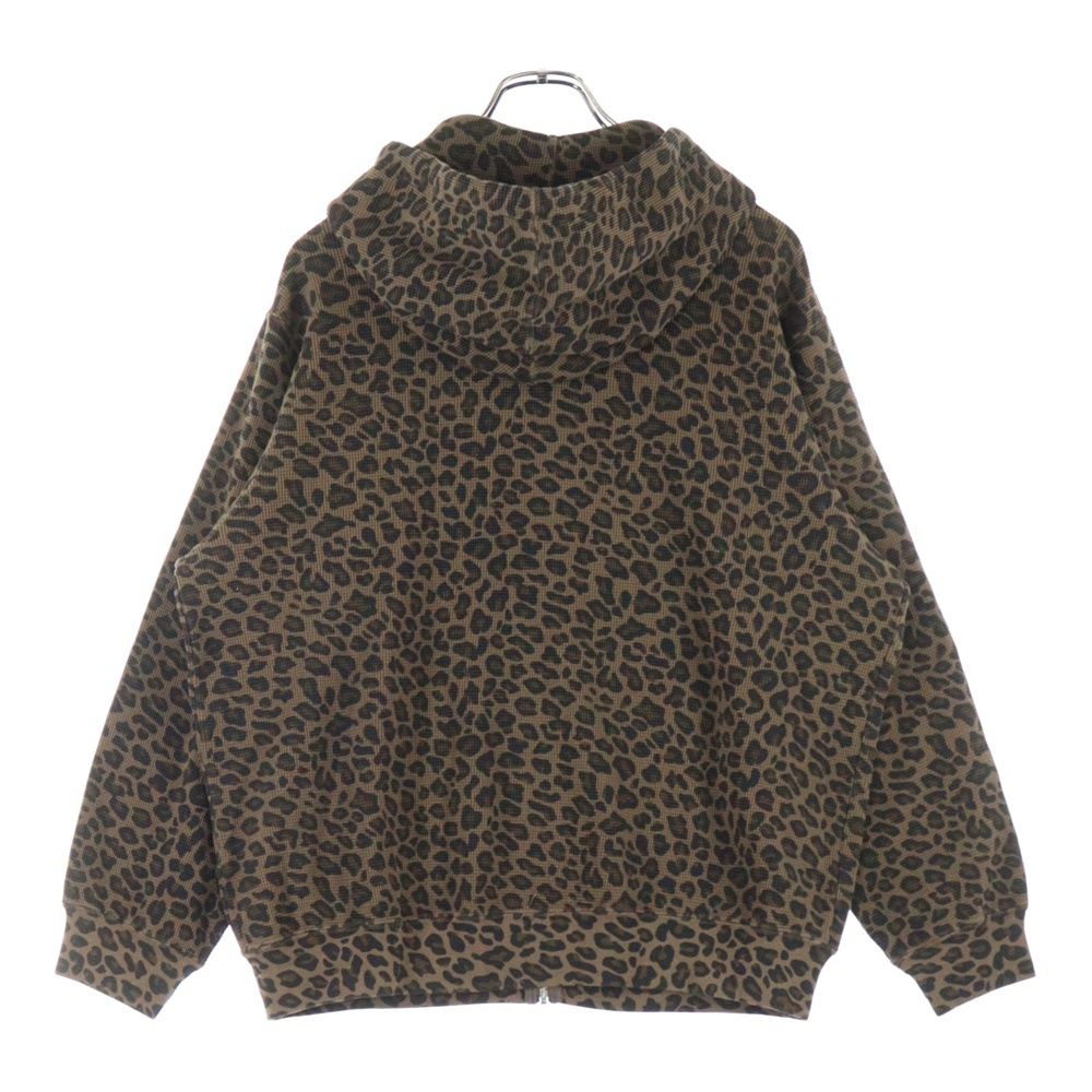 SUPREME シュプリーム 25SS Hooded Zip Up Thermal Leopard ジップアップ フーデッド ジャケット 裏地サーマル レオパード