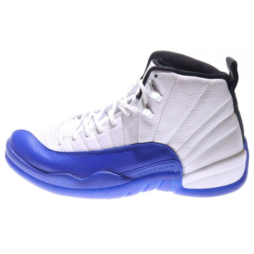 NIKE ナイキ AIR JORDAN 12 RETRO WHITE GAME ROYAL エアジョーダン12 レトロ ホワイトゲームロイヤル ハイカットスニーカー ホワイト ブルー US8 26cm CT8013-140