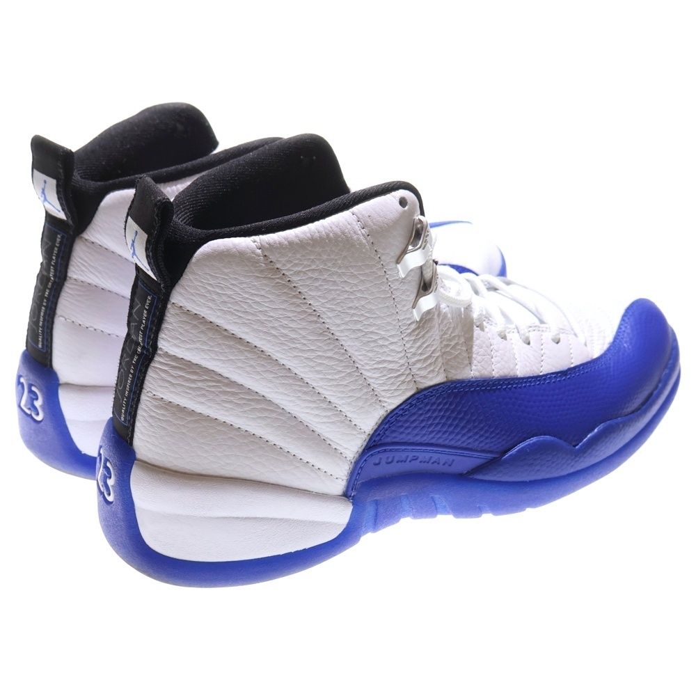  NIKE ナイキ AIR JORDAN 12 RETRO WHITE GAME ROYAL エアジョーダン12 レトロ ホワイトゲームロイヤル ハイカットスニーカー ホワイト ブルー US 8 26 cm CT 8013-140 スニーカー 靴