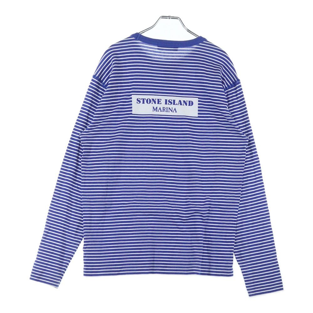 STONE ISLAND (ストーンアイランド) MARINA プリント ボーダー柄 長袖T