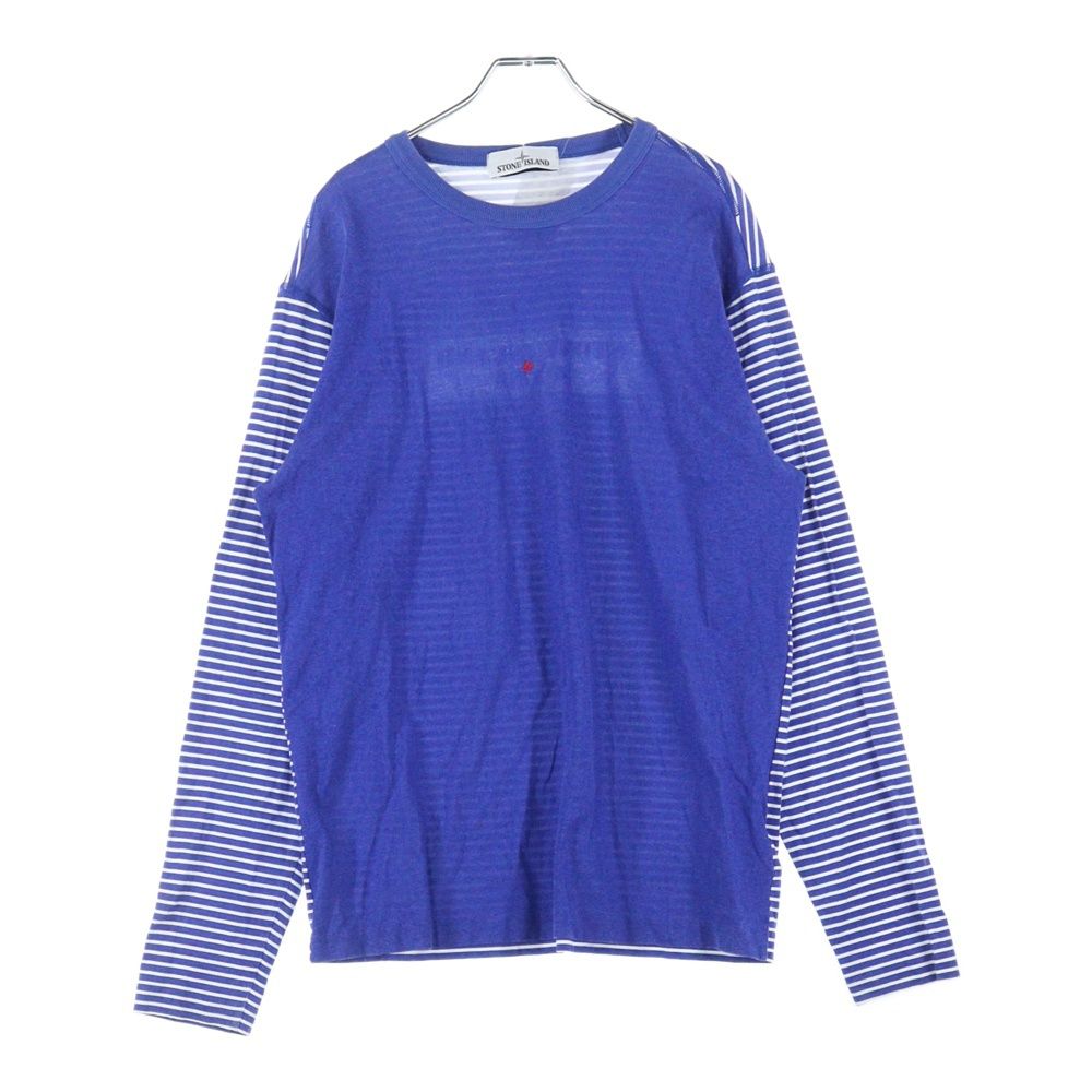 STONE ISLAND (ストーンアイランド) MARINA プリント ボーダー柄 長袖T