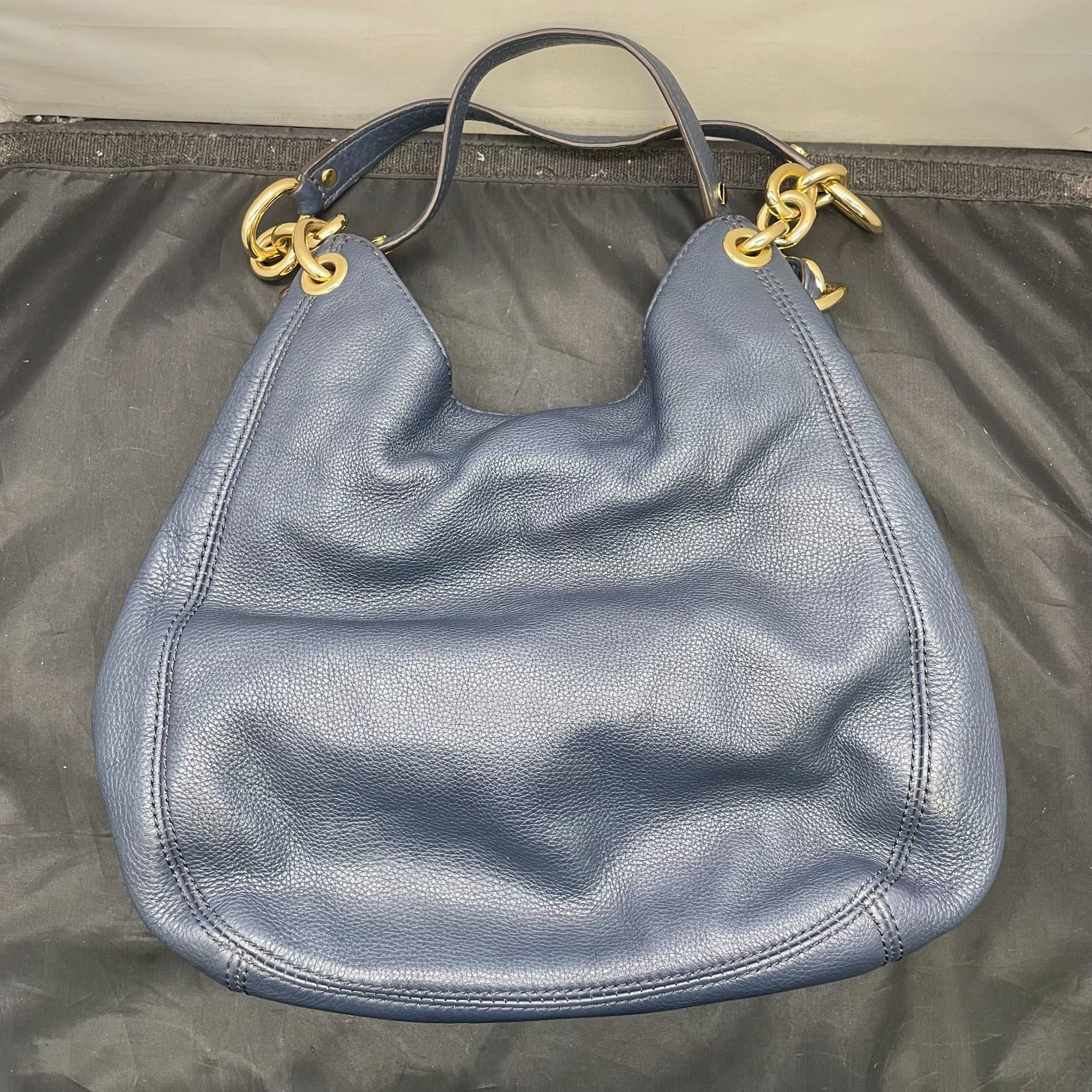 マイケルコース ワンショルダーバッグ レザー ネイビー B25110942