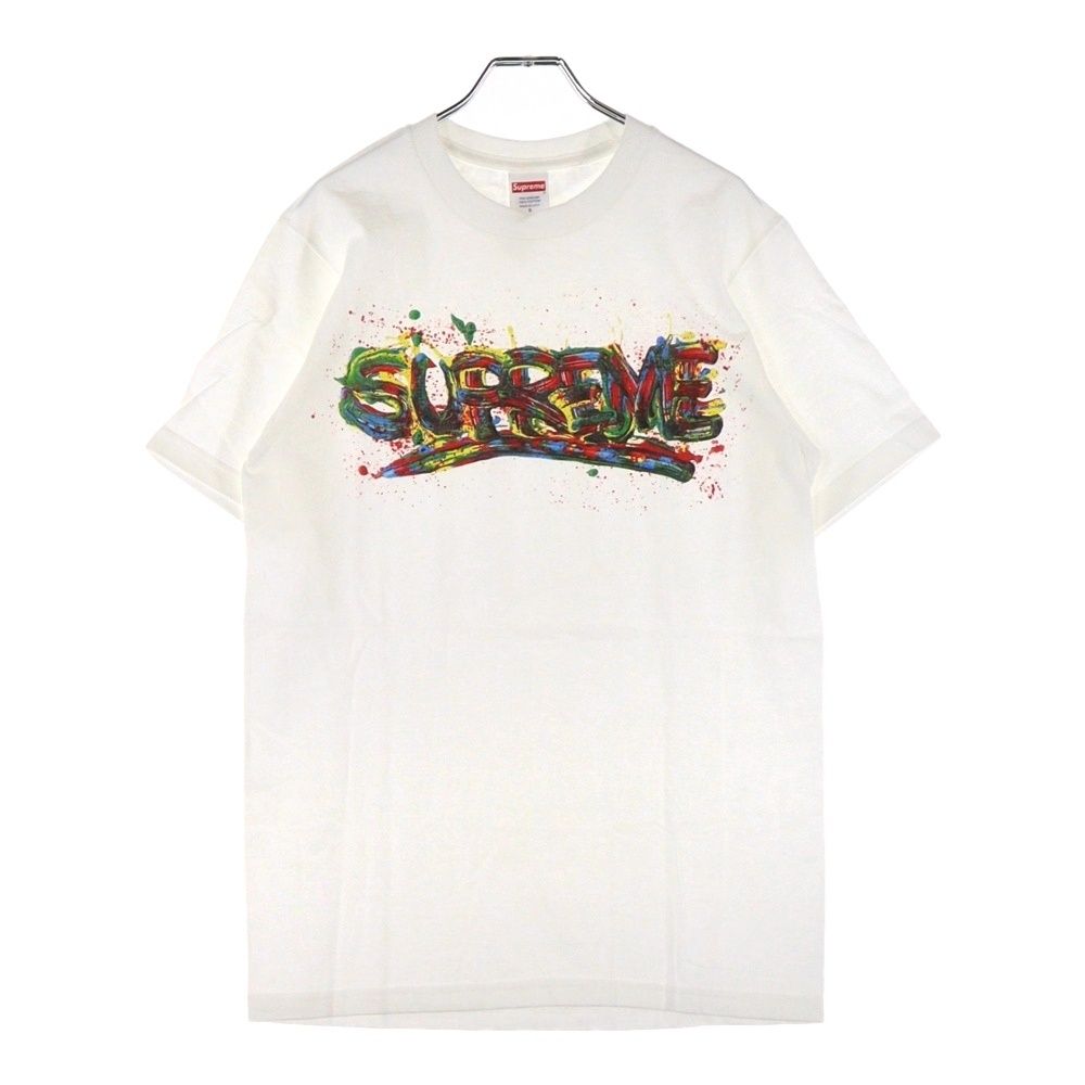SUPREME シュプリーム 20SS Paint Logo Tee ペイント ロゴ Tシャツ Tシャツ ホワイト
