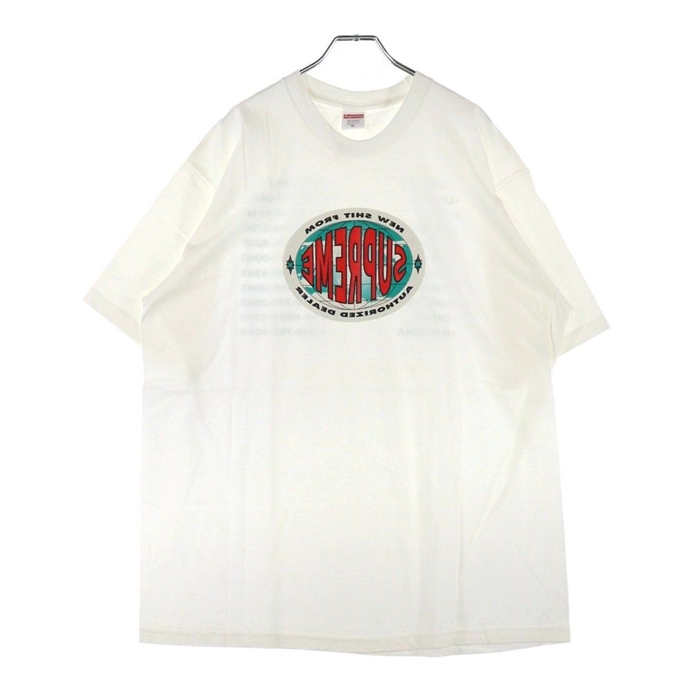 SUPREME シュプリーム 19AW New Shit Tee AUTHORIZED DEALER 反転ロゴ プリント 半袖 Tシャツ ホワイト