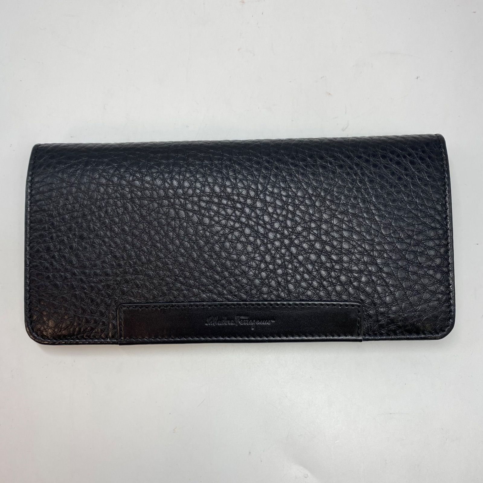 フェラガモ 長財布 2つ折り 革 黒 札入れ カード FX485 - メルカリ