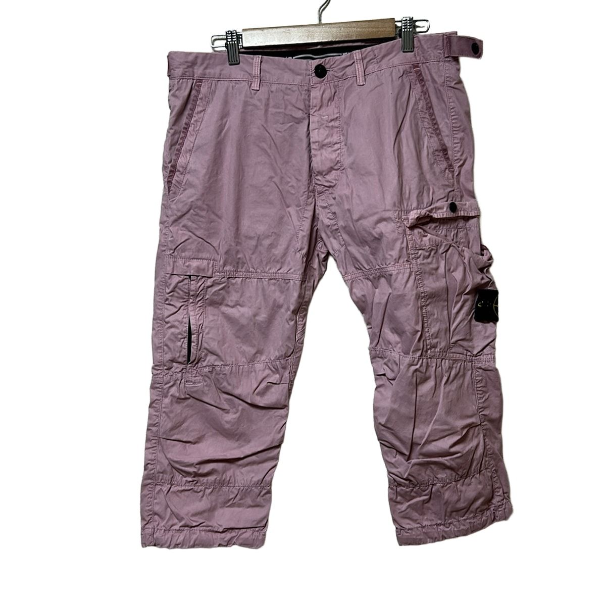 STONE ISLAND ストーンアイランド パンツ サイズw33 メンズ - ピンク クロップド 半端丈 ボタンフライ