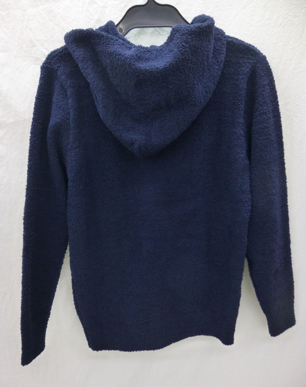 Kashwereカシウエア フーディ ジップアップパーカー 紺 サイズS