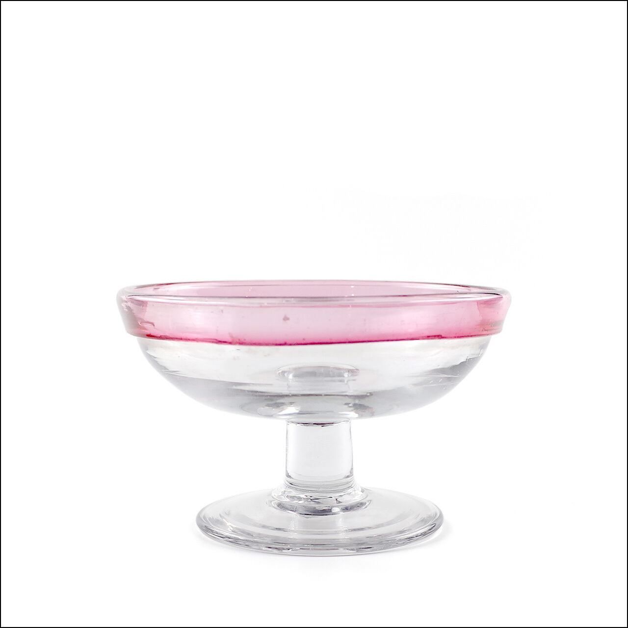 Sherbet glass Blown Pink Clear 大正時代 大正ガラス 吹きガラスト シャーベットグラス ヴィンテージ ピンク クリア 1910 s 20