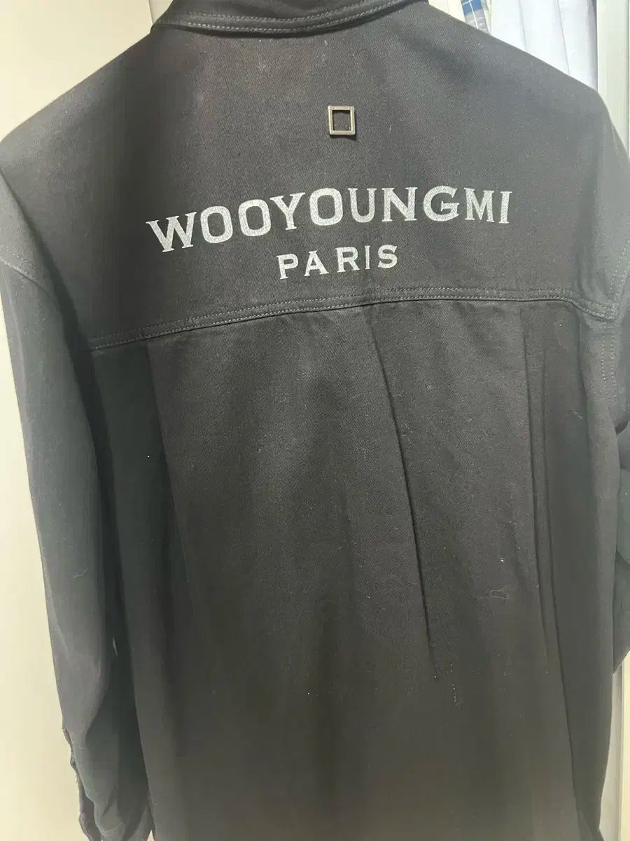 WOOYOUNGMI ウーヨンミ デニムシャツ ブラック 48サイズ