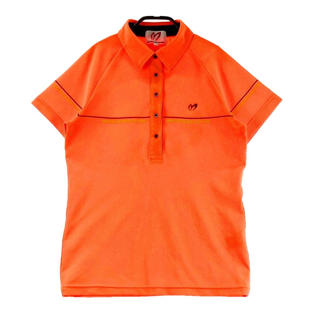 サイズ 2 MASTER BUNNY EDITION マスターバニーエディション モデル 半袖ポロシャツ 蛍光 オレンジ系 240101554037 ゴルフウェア レディース ストスト