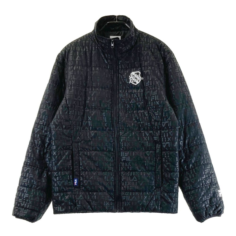 サイズ：M FILA GOLF フィラゴルフ 長袖 中綿ジャケット ロゴ柄