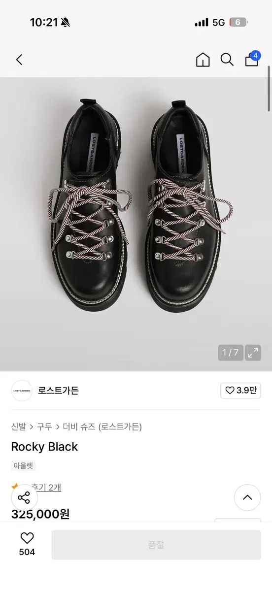 LOSTGARDEN ロストガーデン rocky マウンテン シューズ 255